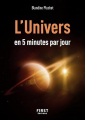 Couverture L\'univers en 5 minutes par jour Editions First 2021