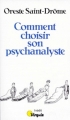 Couverture Comment choisir son psychanalyste Editions Point Virgule 1987