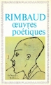 Couverture Oeuvres Poétiques Editions Garnier Flammarion 1964