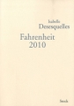 Couverture Fahrenheit 2010 Editions Stock 2010