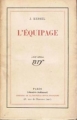 Couverture L'équipage Editions Gallimard  (Blanche) 1925