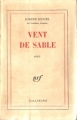 Couverture Vent de sable Editions Gallimard  (Blanche) 1966