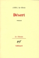 Couverture Désert Editions Gallimard  (Le chemin) 1980