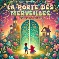 Couverture La Porte des Merveilles - Un Conte à Colorier Editions Cordes de lune (Jeunesse) 2025
