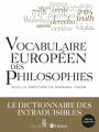 Couverture Vocabulaire européen des philosophies Editions Seuil 2019