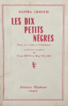 Couverture Dix petits nègres / Ils étaient dix Editions Librairie théâtrale (Paris) 1954