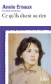 Couverture Ce qu'ils disent ou rien Editions Folio  2025
