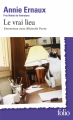 Couverture Le vrai lieu Editions Folio  2025