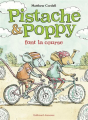 Couverture Pistache &amp; Poppy font la course Editions Gallimard  2025