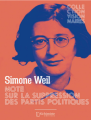 Couverture Note sur la suppression des partis politiques Editions L'Alchimiste 2023