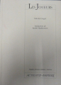 Couverture Les Joueurs Editions Actes Sud (Papiers) 1993