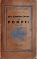Couverture Les derniers jours de Pompéi Editions Librairie Henri Béziat 1936