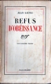 Couverture Refus d'obéissance Editions Gallimard  (Blanche) 1937