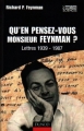 Couverture Qu'en pensez-vous monsieur Feynman ? Editions Dunod 2006