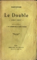 Couverture Le Double Editions Mercure de France 1924