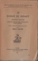 Couverture Le Roman de Renart, première branche Editions Honoré Champion (Les classiques français du Moyen-Âge) 1948