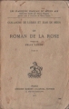 Couverture Le roman de la rose, tome 2 Editions Honoré Champion (Les classiques français du Moyen-Âge) 1973