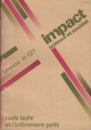 Couverture Niels Bohr et l'infiniment petit Editions Unesco (Impact, Science et société) 1985