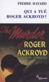 Couverture Qui a tué Roger Ackroyd ? Editions de Minuit (Double) 2008