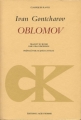 Couverture Oblomov Editions L'âge d'Homme 1986