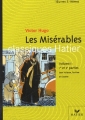 Couverture Les Misérables, extraits Editions Hatier (Classiques - Oeuvres & thèmes) 2002