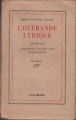 Couverture L'offrande lyrique Editions Gallimard  (Blanche) 1936