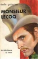 Couverture Monsieur Lecoq Editions Les chefs-d'oeuvres du roman 1960