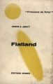 Couverture Flatland Editions Denoël (Présence du futur) 1968