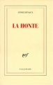 Couverture La honte Editions Gallimard  (Blanche) 1997