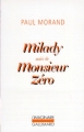 Couverture Milady suivi de Monsieur Zéro Editions Gallimard  (L'imaginaire) 1992