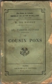 Couverture Le cousin Pons Editions Calmann-Lévy 1902