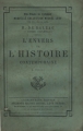 Couverture L'Envers de l'histoire contemporaine Editions Calmann-Lévy 1898