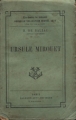 Couverture Ursule Mirouët Editions Calmann-Lévy 1903
