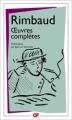 Couverture Oeuvres complètes (Arthur Rimbaud) Editions Flammarion (GF) 2010