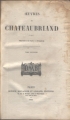 Couverture Oeuvres, tome 07 : Itinéraire de Paris à Jérusalem, partie 1 Editions Dufour, Boulanger et Legrand 1863