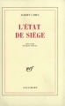 Couverture L'état de siège Editions Gallimard  (Blanche) 1948