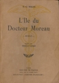 Couverture L'île du docteur Moreau Editions Mercure de France (Libertés françaises) 1937