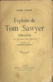 Couverture Exploits de Tom Sawyer détective et autres nouvelles Editions Mercure de France 1925