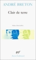 Couverture Clair de terre Editions Gallimard  (Poésie) 1995