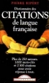 Couverture Dictionnaire des citations de langue française Editions Maxi Poche 2000