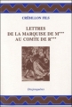 Couverture Lettres de la Marquise de M*** au comte de R*** Editions Desjonquères (18è siècle) 2010