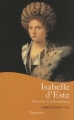 Couverture Isabelle d'Este Editions Pygmalion 2002