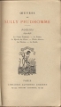Couverture Poésies (1872-1878) Editions Alphonse Lemerre 1880