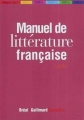 Couverture Manuel de littérature française Editions Bréal 2004