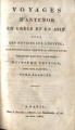 Couverture Voyages d'Anténor en Grèce et en Asie, tome 1 Editions F. Buisson 1805