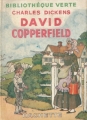 Couverture David Copperfield, abrégé Editions Hachette (Bibliothèque Verte) 1946