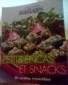 Couverture Petits encas et snacks Editions Marie Claire 2011