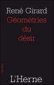 Couverture Géométries du désir Editions de L'Herne 2010
