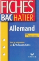 Couverture Allemand, terminales toutes séries Editions Hatier (Fiches bac) 2003