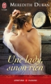 Couverture Une lady, sinon rien Editions J'ai Lu (Pour elle - Aventures & passions) 2012